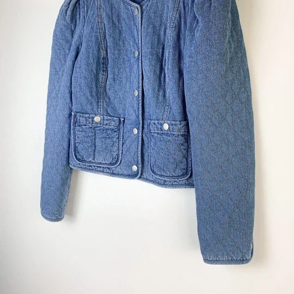 VERONICA BEARD Camilla Quilted Denim Jacket - Picture 3 of 8